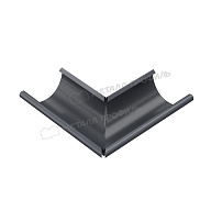 Угол желоба наружный МЕТАЛЛ ПРОФИЛЬ Foramina PUR D125 Ral 7024